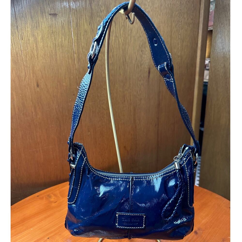 The Sak Navy Blue Patent Leather Bag